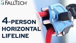 4Person Horizontal Lifeline HLL – FallTech [upl. by Dyl]