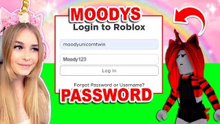 I LEAKED MOODYS PASSWORD In Adopt Me Roblox [upl. by Ardnalac624]