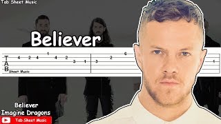 Imagine Dragons  Believer Guitar Tutorial [upl. by Nnauol]