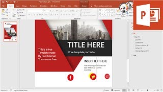 Graphic Portfolio Design  How to make Portfolio  PowerPoint Tutorial [upl. by Aig42]