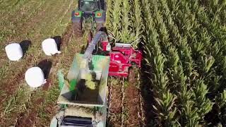 Making Maize silage in one pass with the Agronic 820 Multibaler [upl. by Camilo920]