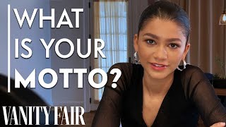 Zendaya Answers Personality Revealing Questions  Proust Questionnaire  Vanity Fair [upl. by Nnyla]