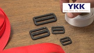 YKK® TriBar Adjustable Webbing Slider Demo [upl. by Pell]