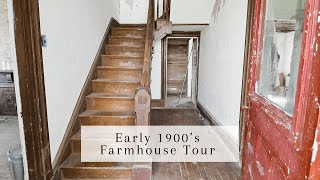 Early 1900s Farmhouse Tour  Plans For Each Room [upl. by Ahsocin630]