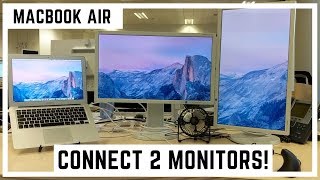 How to Connect Macbook Air to 2 Monitors [upl. by Layor]