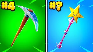 Top 10 Most Popular Fortnite Pickaxes [upl. by Adoc]