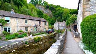 Castleton Village Walk English Countryside 4K [upl. by Ayotl]