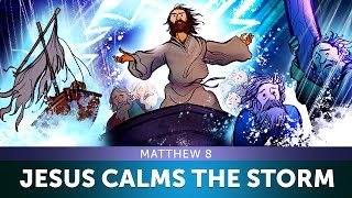 Jesus Calms the Storm  Matthew 8  Sunday School Lesson and Bible Story for Kids  Sharefaithkids [upl. by Samantha]