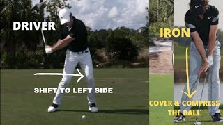 Rory McIlroy GolfSwing Driver VS Iron [upl. by Tjaden]