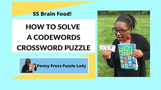 How to Solve a Codewords Crossword Puzzle From Penny Press [upl. by Lirpa893]