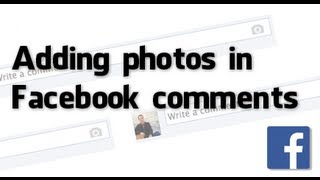 How to add photos in Facebook comments [upl. by Sampson952]