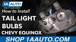 How to Replace Tail Light Bulbs 1017 Chevy Equinox [upl. by Nahsar8]