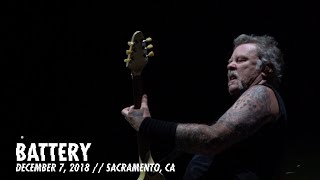 Metallica Battery Sacramento CA  December 7 2018 [upl. by Eppillihp]