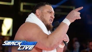 Samoa Joe ruins Jeff Hardys 20th anniversary celebration SmackDown LIVE Nov 27 2018 [upl. by Nilyram]