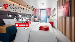 Central Sea Terrace Cabin Tour 11106A  Virgin Voyages Resilient Lady [upl. by Zrike]