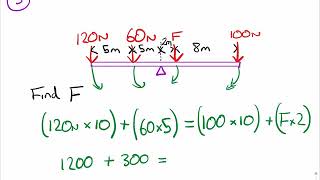 GCSE Physics  Moments worked examples [upl. by Cavil]