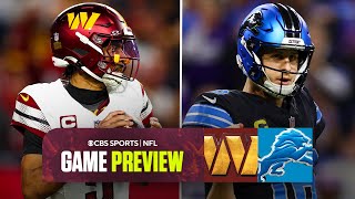 NFC Divisional Round Preview Commanders at Lions  2025 NFL Playoffs [upl. by Aracaj]