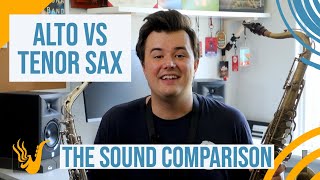 Alto vs Tenor Saxophone The Sound Comparison [upl. by Irrehc]