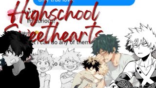 Highschool Sweethearts MHA  lyrics “prank” [upl. by Spillar]