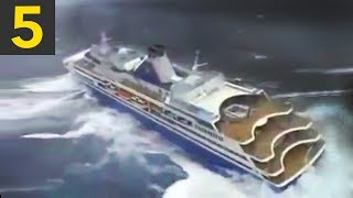 Top 5 Cruise Ships in Heavy Seas [upl. by Dobb184]