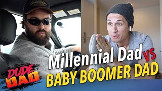 Millennial Dad Vs Baby Boomer Dad [upl. by Fihsak]