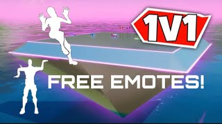 1V1 MAP WITH FREE EMOTES [upl. by Wernda]