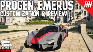 GTA Online  Progen Emerus Customization amp Review [upl. by Hebel786]