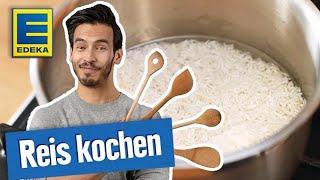 Reis kochen  Tutorial Basmatireis richtig zubereiten  EDEKA [upl. by Carline]