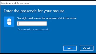 Bluetooth mouse passcode passkey pin code  fix [upl. by Amorete]