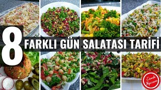 8 Farklı Gün Salatası Tarifleri ve Çeşitleri salata [upl. by Sile]