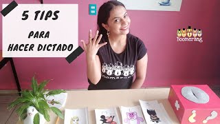 5 tips para hacer dictado [upl. by Eednil422]