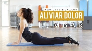 Aliviar dolor lumbar  6 estiramientos muy efectivos [upl. by Carolynne]