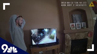 RAW Chris Watts reacts to neighbors surveillance footage [upl. by Yesnikcm]