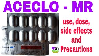 ACECLO MR TABLET  Aceclo MR Tablet uses Hindi  Aceclofenac Paracetamol amp Chlorzoxazone tablets [upl. by Wohlen]