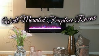 Unboxing amp Installing • Wall Mounted Fireplace [upl. by Refinnaj917]