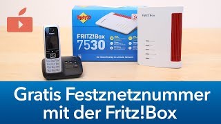 FritzBox Gratis Festnetzrufnummer einrichten [upl. by Farron50]