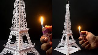 How to Make Eiffel Tower Using A4 Size Paper [upl. by Karlise]