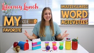 My Favorite Multisyllabic Word Activities [upl. by Eniluqcaj]