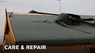 CARE amp REPAIR  How To Fix Damaged Roofing Felt [upl. by Carri285]