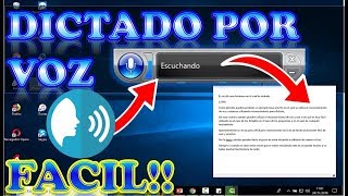 Dictado por voz en windows 10 [upl. by Granger]