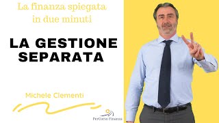 La gestione separata [upl. by Ahsiatal]