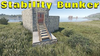 How To Build A Stability Bunker  Rust Guide [upl. by Lauralee700]