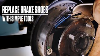 Replacing brake shoes with simple tools  Hagerty DIY [upl. by Tadashi]