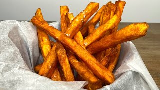 Crispy Sweet Potato Fries  Baked Vs Fried  How To Recipe [upl. by Aileduab]