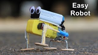 A simple walking Robot project for Kids using DC Motor [upl. by Isewk]