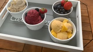 Frozen Joghurt selber machen  Joghurt Eis in 3 Varianten  fruchtig  gesund  lecker [upl. by Reisch]