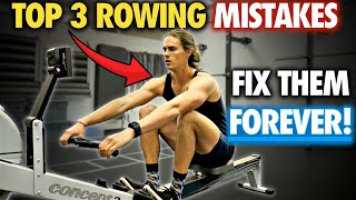 Rowing Machine TOP 3 MISTAKES AND DRILLS TO FIX THEM [upl. by Smeaj320]