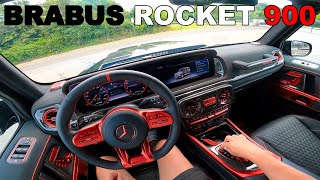 BRABUS ROCKET 900hp MERCEDES G63 POV Test Drive  BRUTAL GWAGON [upl. by Ladnyc151]