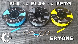 PLA vs PLA vs PETG Testing Eryone filaments from mechanical strength aspect [upl. by Anoed984]