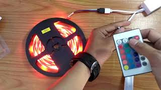 Cara pasang LAMPU STRIP LED RGB dengan Remote CONTROL  Unboxing amp Review By HapeHack [upl. by Vinna]